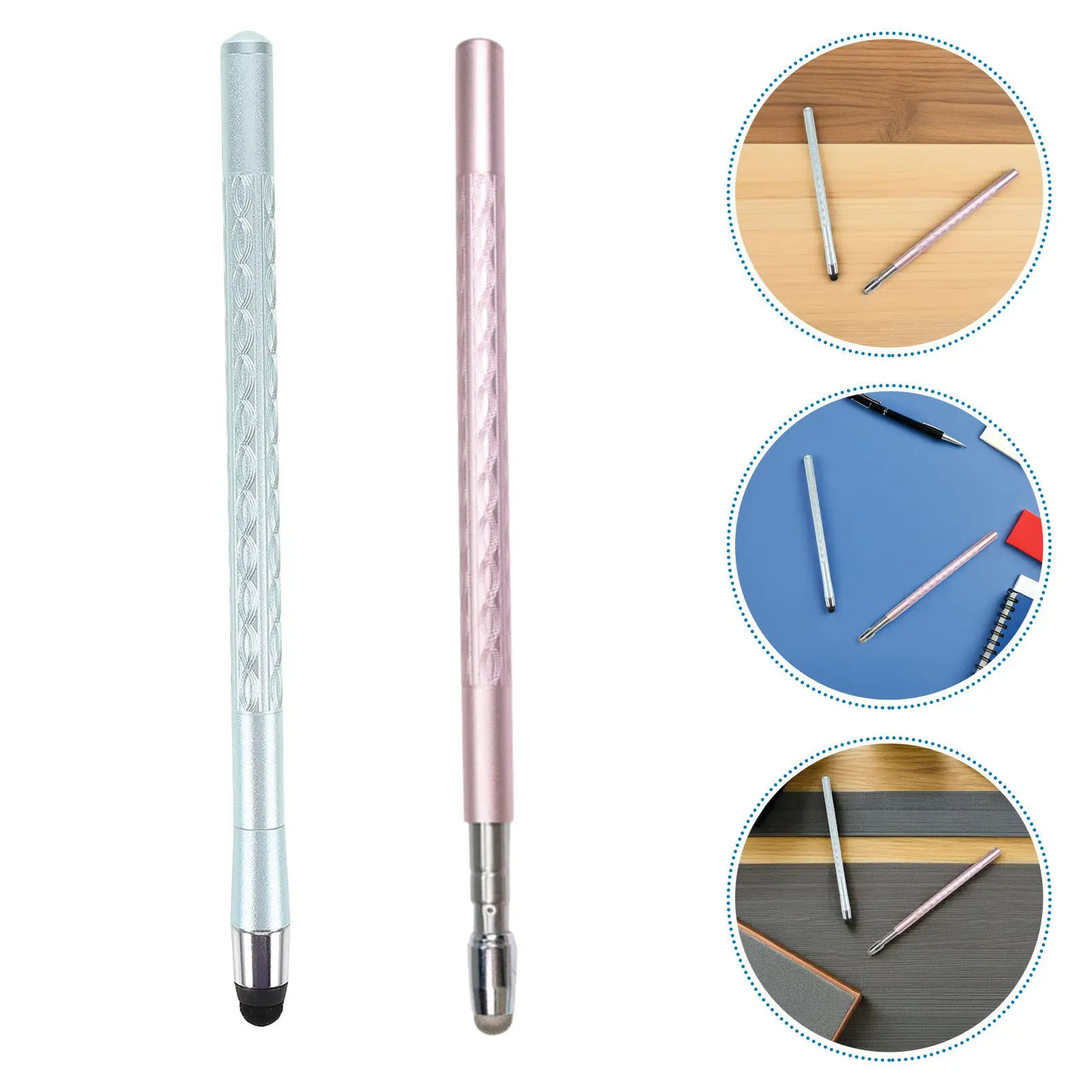 2Pcs Tablet Stylus Pen for Touchscreen Devices Digital Capacitive Pencil Ergonomic Response Sketching Learning