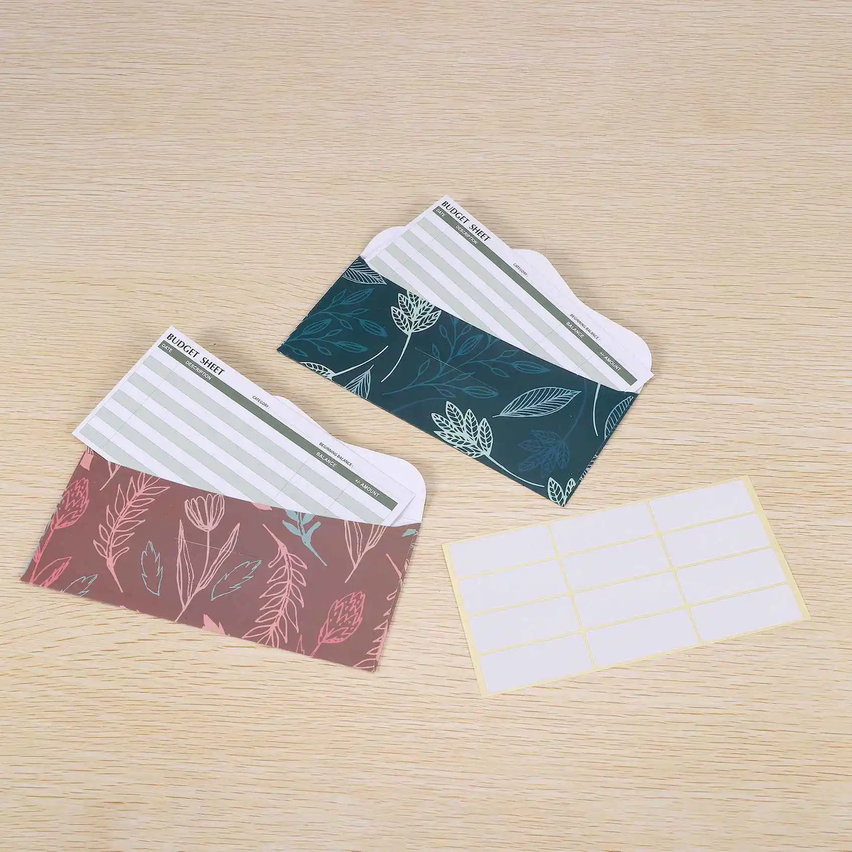 Gfc-12 Pack Бюджетные конверты Ламинированная система денежных конвертов для экономии денег с бюджетными листами для записи финансов