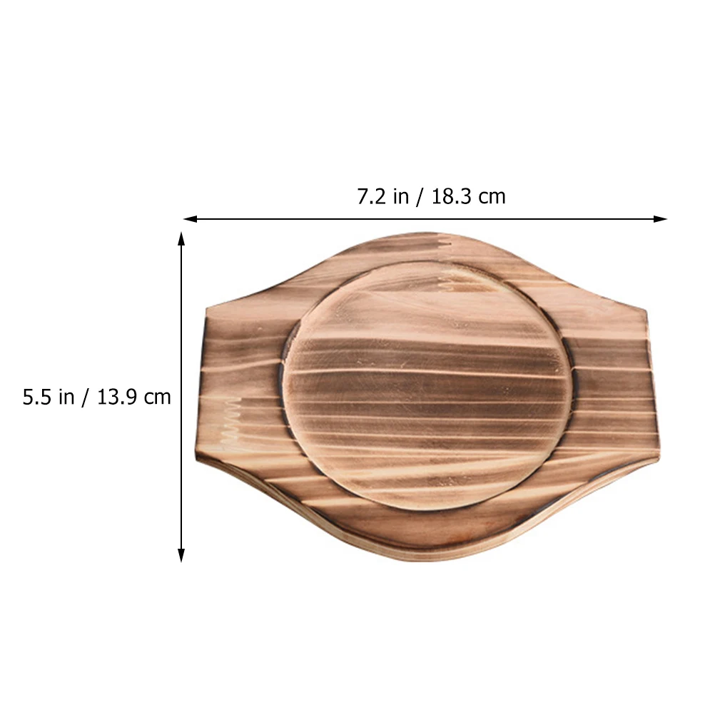 

Wooden Heat Resistant Placemat Set Stone Bowl Mat Anti Scalding Table Pad for Dining Coffee Kitchen Bar Color Simple