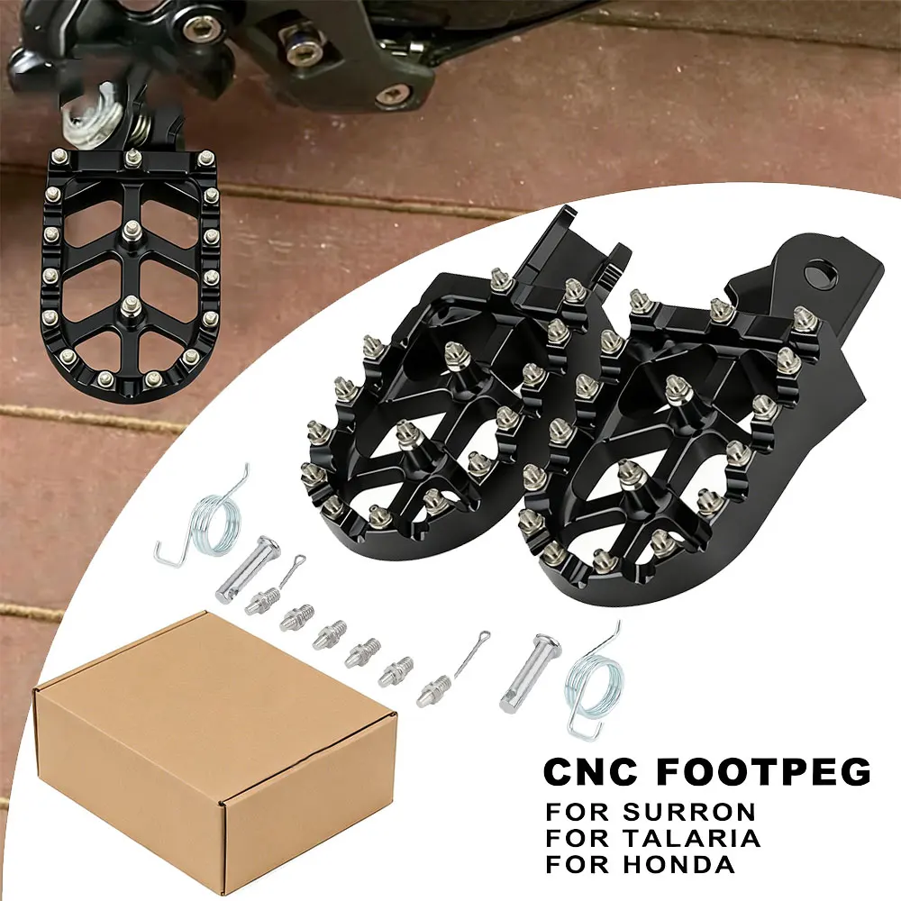 Ebike Fußrasten Für Sur Ron TALARIA Surron Light Bee X/S Fußrasten ruht CNC Pedal Für Honda CRF150F/230F Elektrische Fahrrad Motorrad