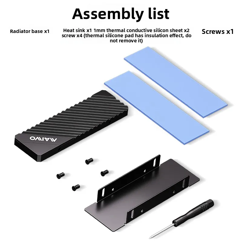 MAIWO M.2 NVME SATA SSD Cooler ฮีทซิงค์ 5mm CNC อลูมิเนียม Cooler M2 SATA NVMe หม้อน้ําสําหรับ 2230 2242 2260 2280 SSD ความร้อน