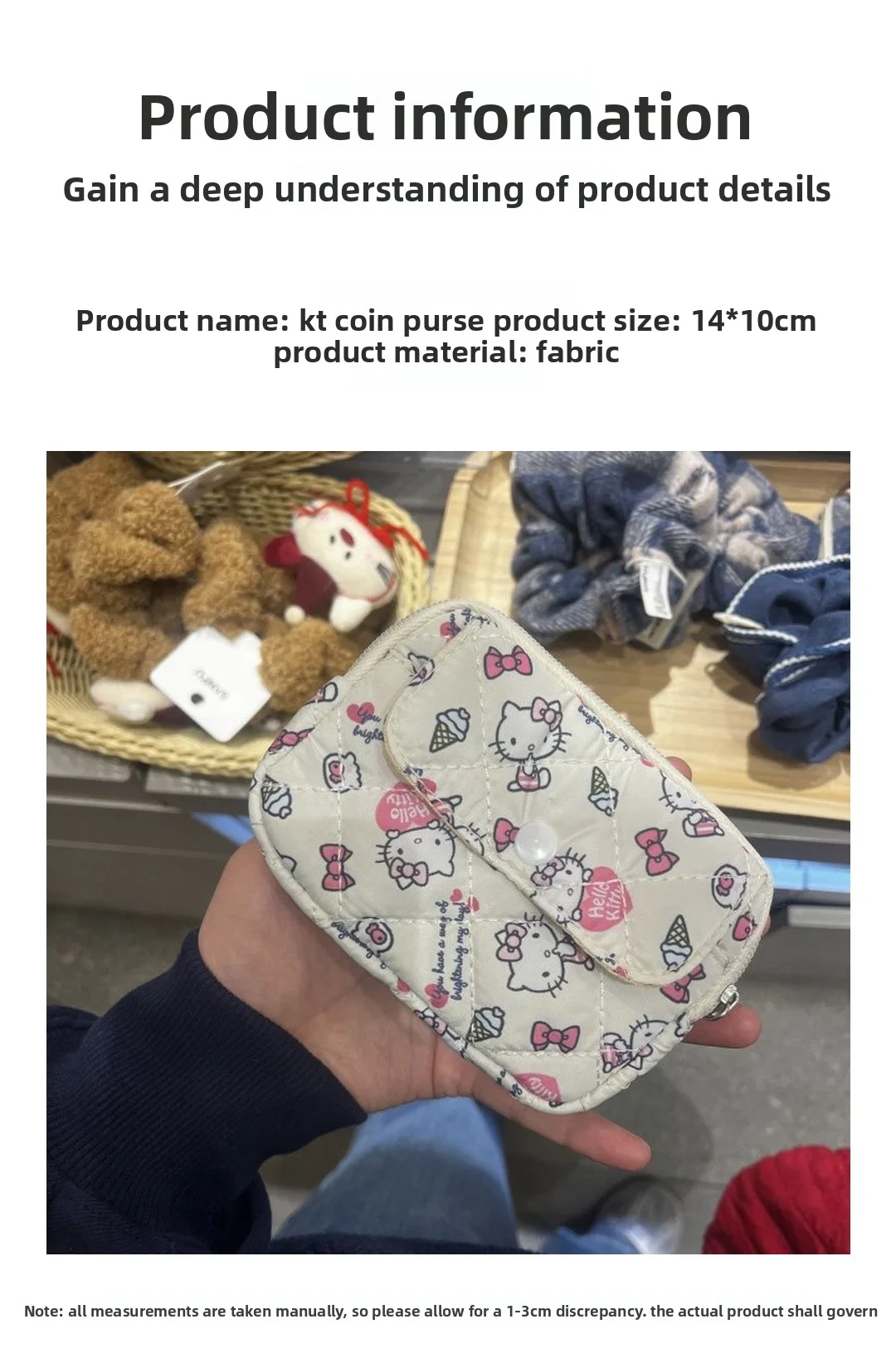 Neuer KT Cat kleiner Kartenhalter, vielseitige und stilvolle Geldbörse, Kopfhörerhülle, Schlüsseltasche, CCD-Aufbewahrungstasche, Münzbörse, vielseitig einsetzbar. – Detail 3