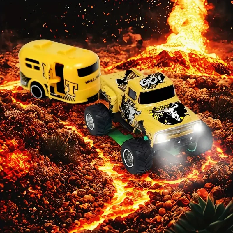 1:64 Mini Legierung Fernbedienung Auto Party Spielzeug Auto Geschenk Cool Skull Bull Graffiti Outdoor Spielzeug für Erwachsene Drei-Gang-Geschwindigkeit