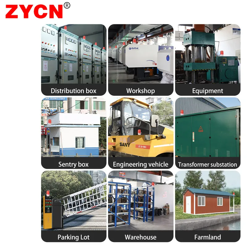 Flash Light Warning Sound Revolving Rotation Strobe Siren Beacon Beeper Emergency Signal Alarm Lamp Guard Post Vehicle 220V 1101