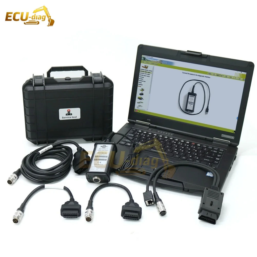 Truck Excavator Diagnostic Tool For CLAAS CDS 7.5.1 Interface (CANUSB) MetaDiag Diagnostic System with CF54 Laptop