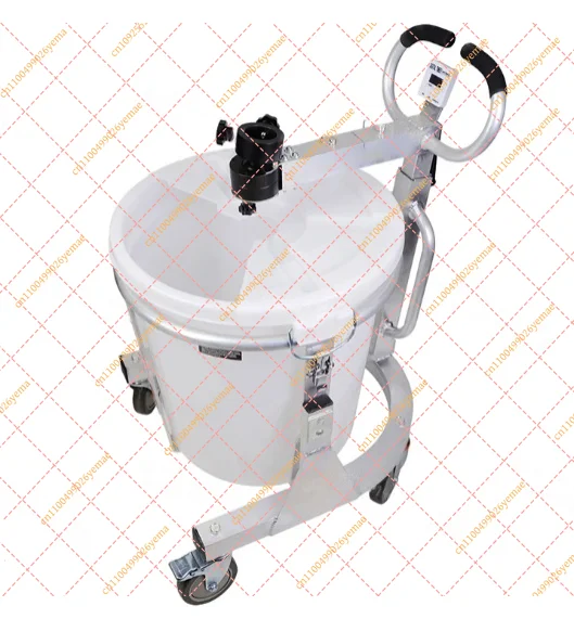80L Portable Cement Mixer, 2050W Self-Leveling Mortar Mixing Machine