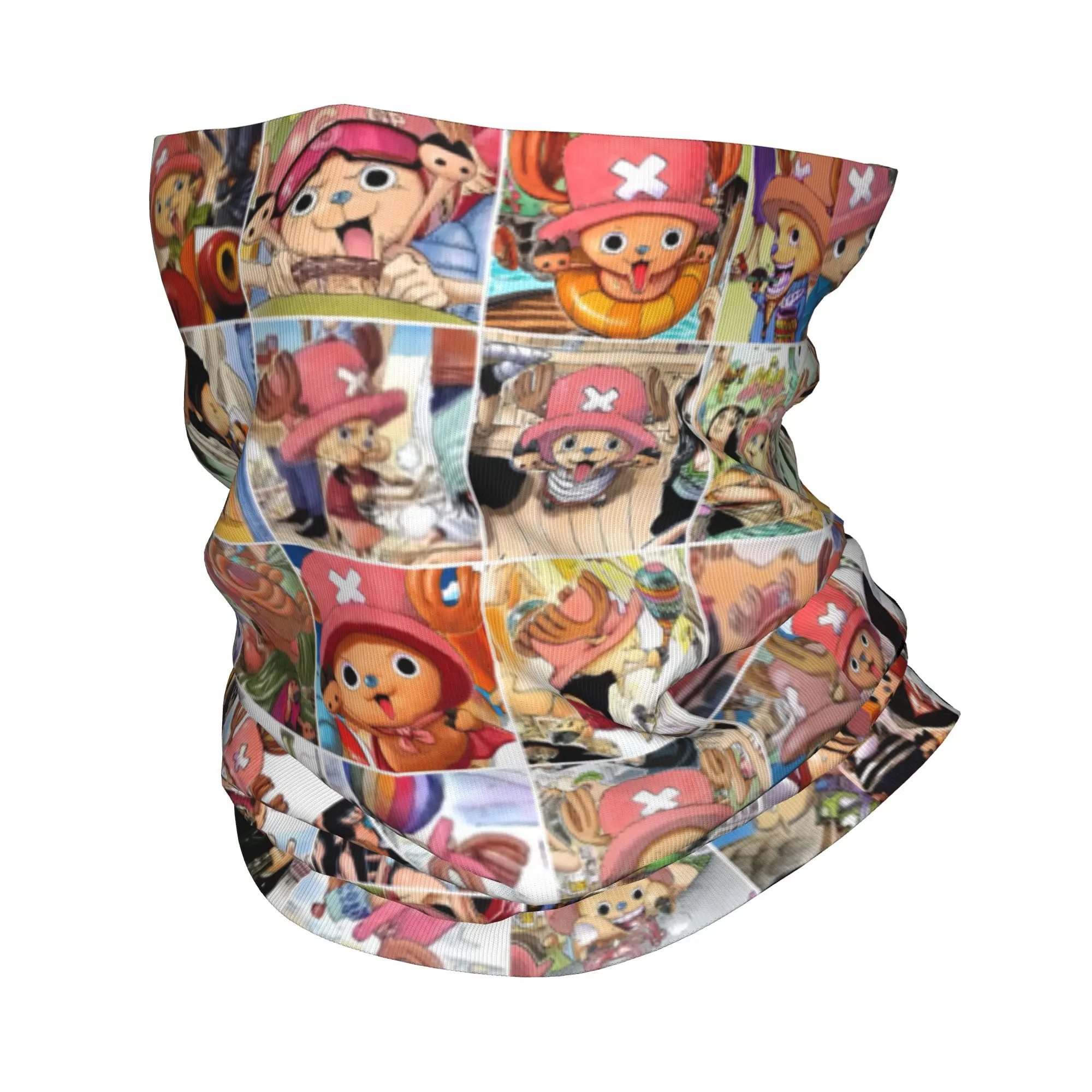 Custom Chopper Janpan Anime Neck Gaiter Men Women Windproof Winter Manga Bandana Scarf for Hiking