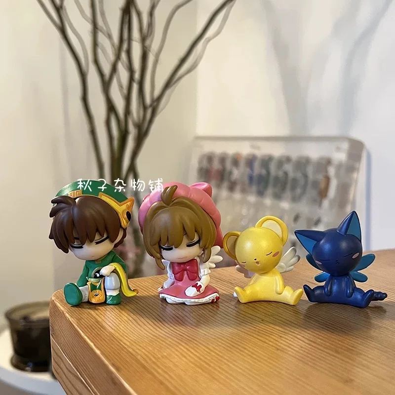 

Cardcaptor слепая коробка игрушки Sakura Tomoyo Daidoji Kinomoto Sakura Li Syaoran Cerberus фигурки героев Коллекционные игрушки подарки для детей