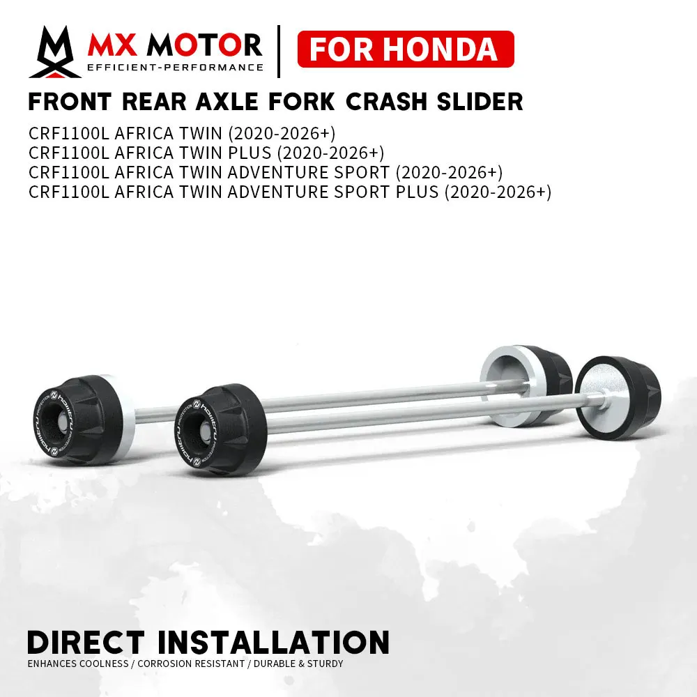 

CRF1100L Motorcycle Front Rear Axle Fork Crash Slider For HONDA CRF 1100L Africa Twin 2020-2026 Rocker Arm Anti-collision Slider