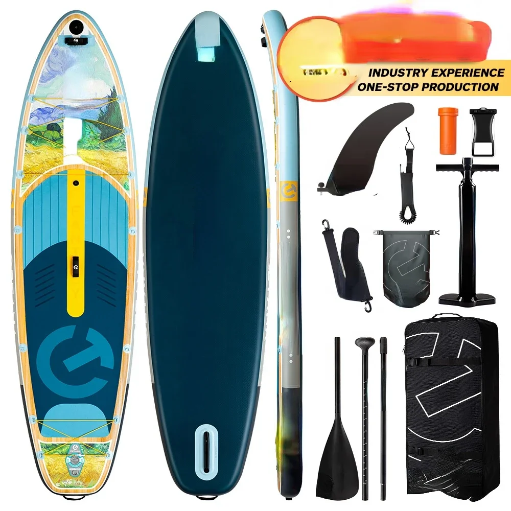 New Design Vertical Paddle Board Ultra Wide Auxiliary Board Inflatable Vertical Paddle Board