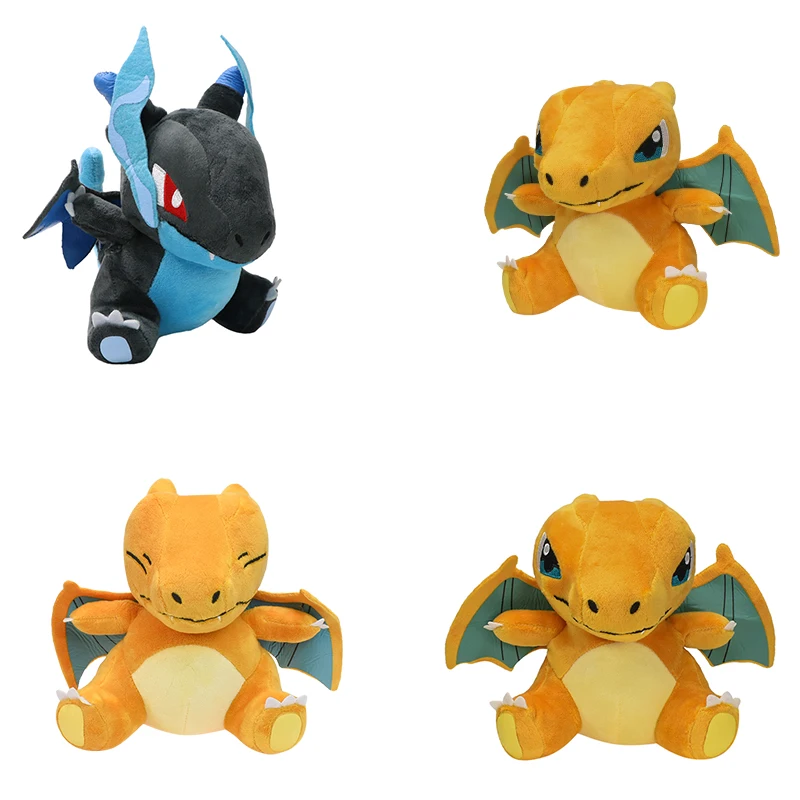 Shiny Gigantamax Mega Charizard Pokemon Plush Toys Fuse Charizard X Y Anime Stuffed Dolls Soft Dragon Plushies Christmas Gifts