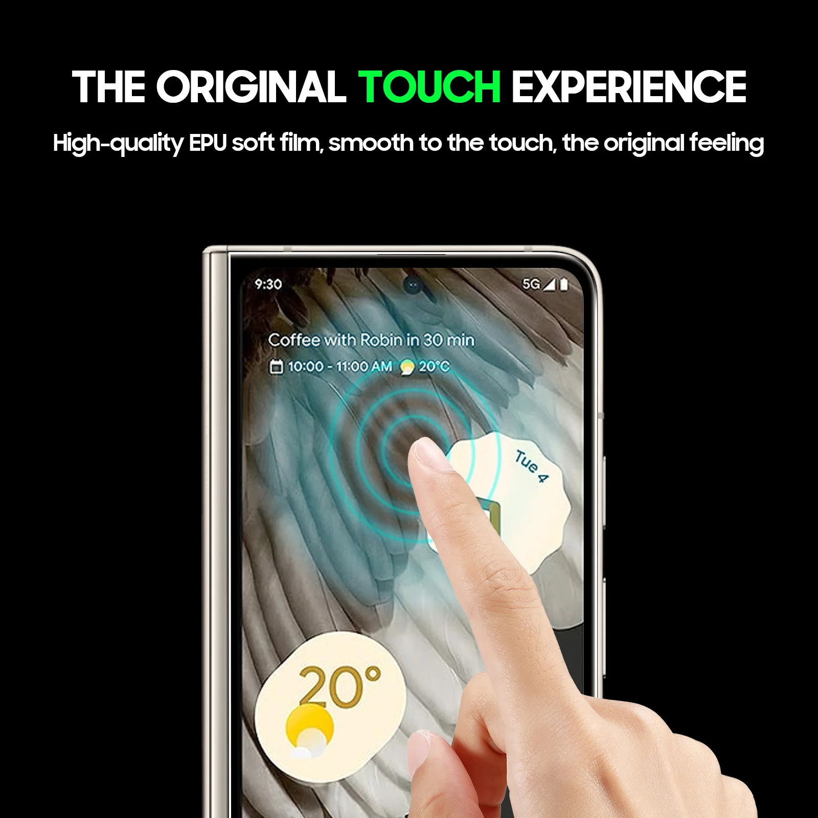 Прозрачная гидрогелевая пленка для Google Pixel Fold, защитная пленка для экрана, инструмент в комплекте для PixelFold, не закаленное стекло
