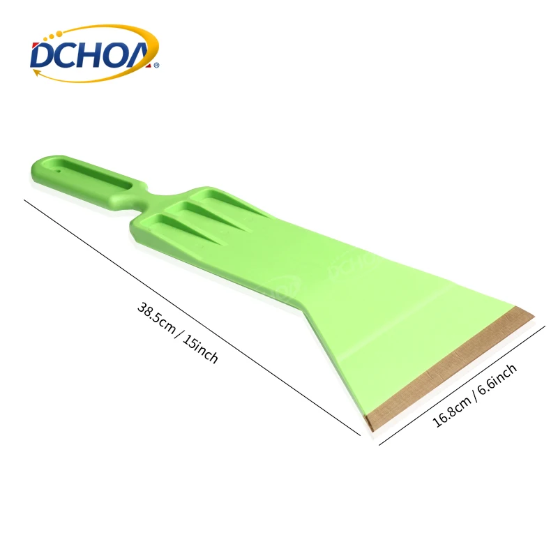 Long Handle Car Wrap Squeegee with Felt Edge Window Tint Film Scraper Tool for Bubble Free Decal Installation Glass Cleaning