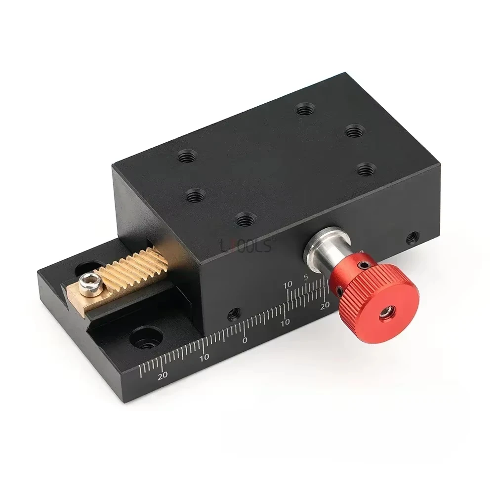 40mm Dovetail Groove High Precision Slide Long Travel Rack and Pinion Manual Fine Adjustment Displacement Stage Stroke