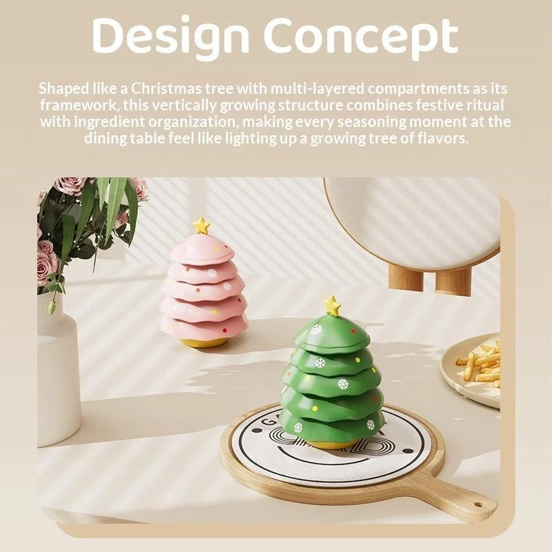 1Pc Christmas Tree Shaped Dipping Dish Set High Appearance Household Hotpot Small Plate Soy Sauce Seasoning Dish Cute Tableware view 3