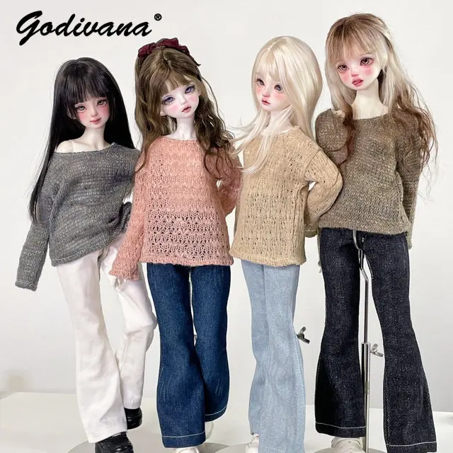 1-4-abbigliamento-per-bambole-bjd-maglione-a-maniche-lunghe-lavorato-a-maglia-con-taglio-ampio-e-jeans-a-gamba-larga-set-casual-da-due-pezzi-per-il-tempo-libero-ideale-per-bambole-bjd-1-4