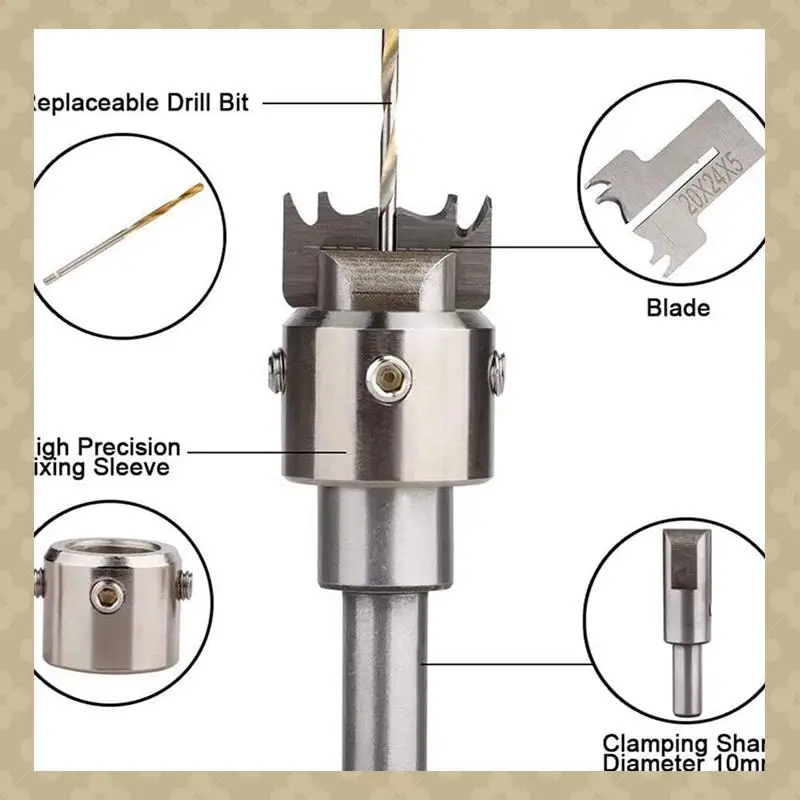 

AB45 60 PCS Ring Drill Bit Set, 16-21 Mm Blades Wood Ring Drill Bit Wooden Ring Maker Steel Wood Bead Drill Bit