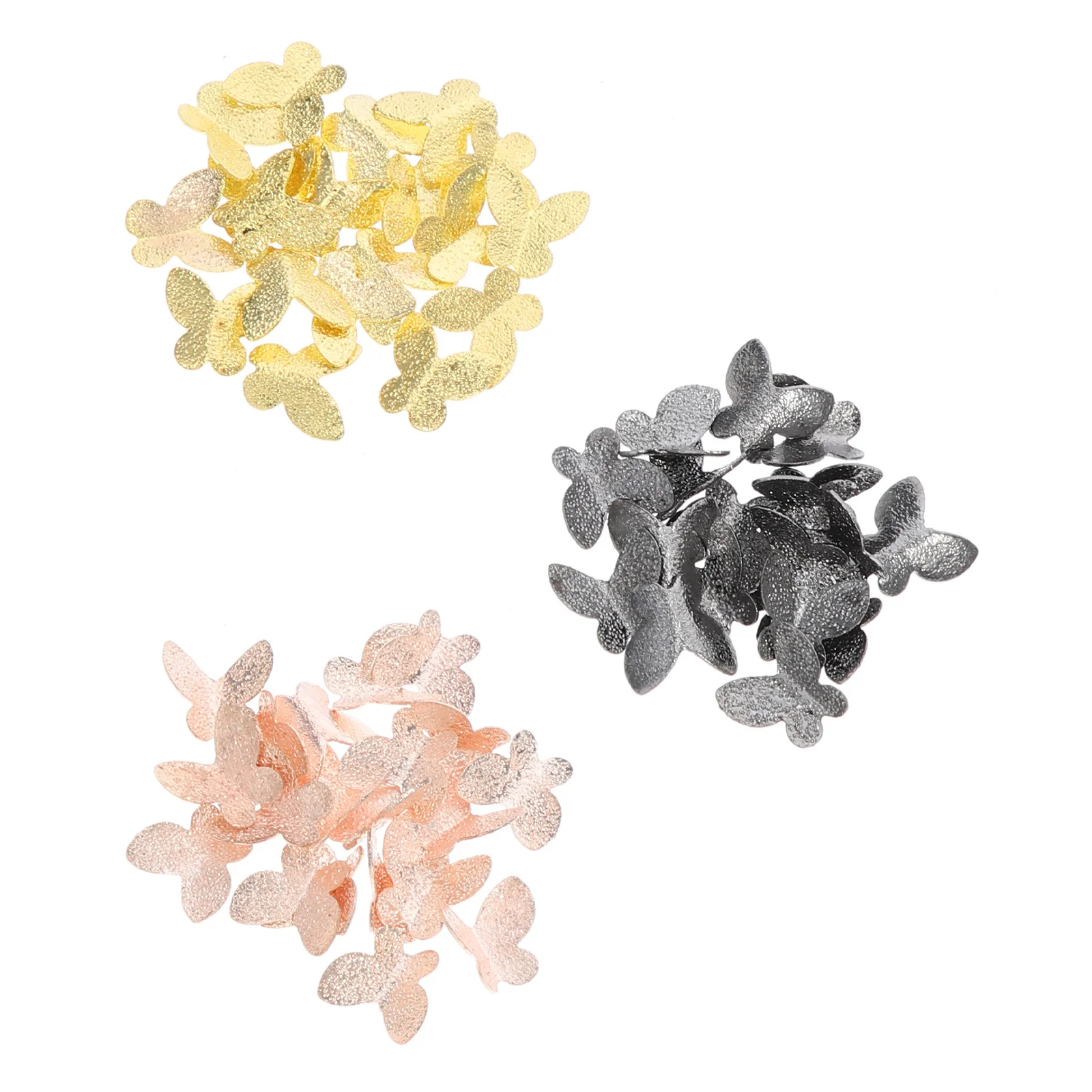 

60Pcs Mini Butterfly Alloy Fillers DIY Handmade Materials Epoxy Filling Craft Decor Durable Vivid Colors Scrapbooking Supplies