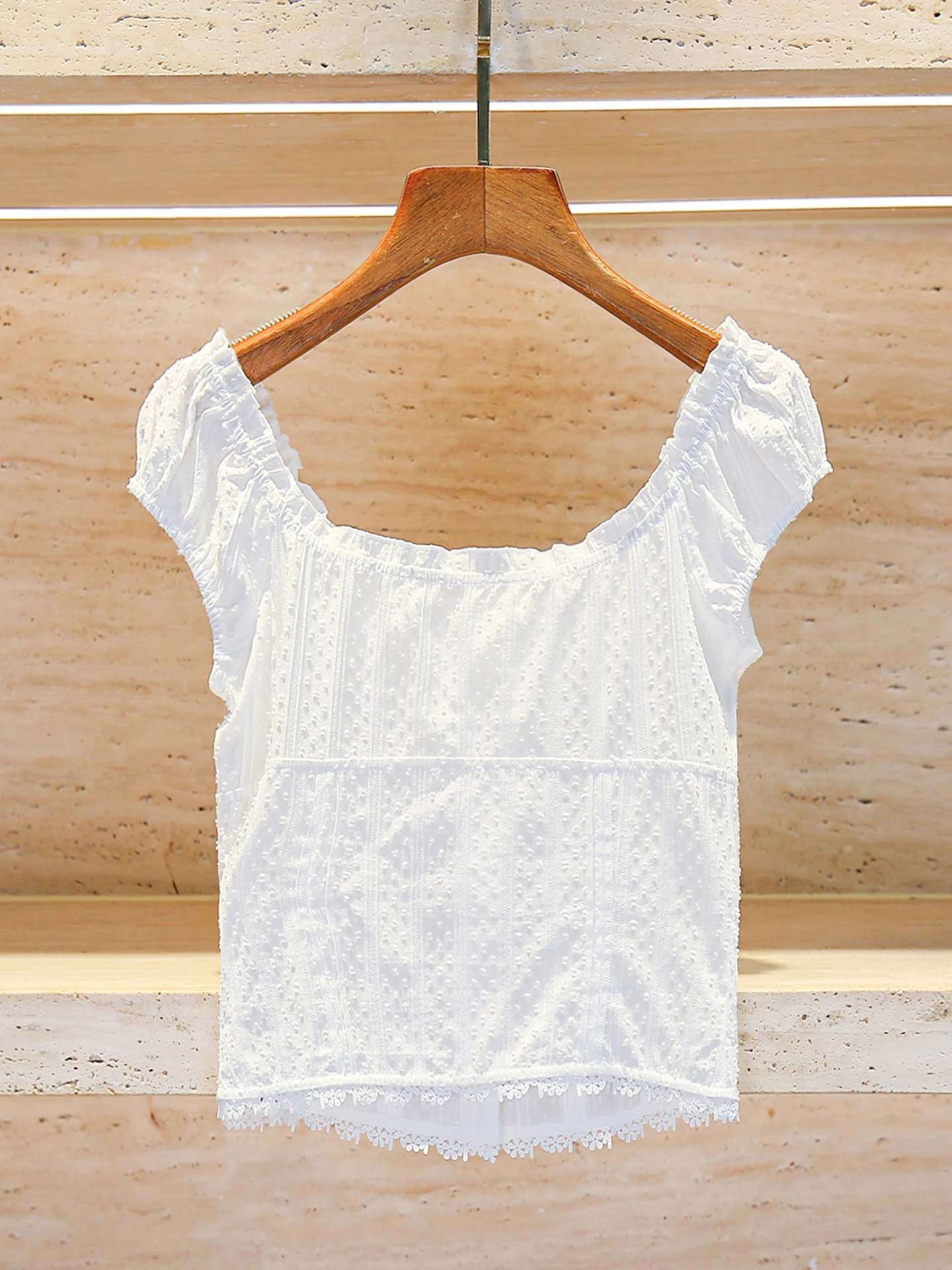 

South Oil High-End Women's ort Bubble Sve irt Summer 2025 Commute Sle Slim Fit Pure Color Button Closure Top