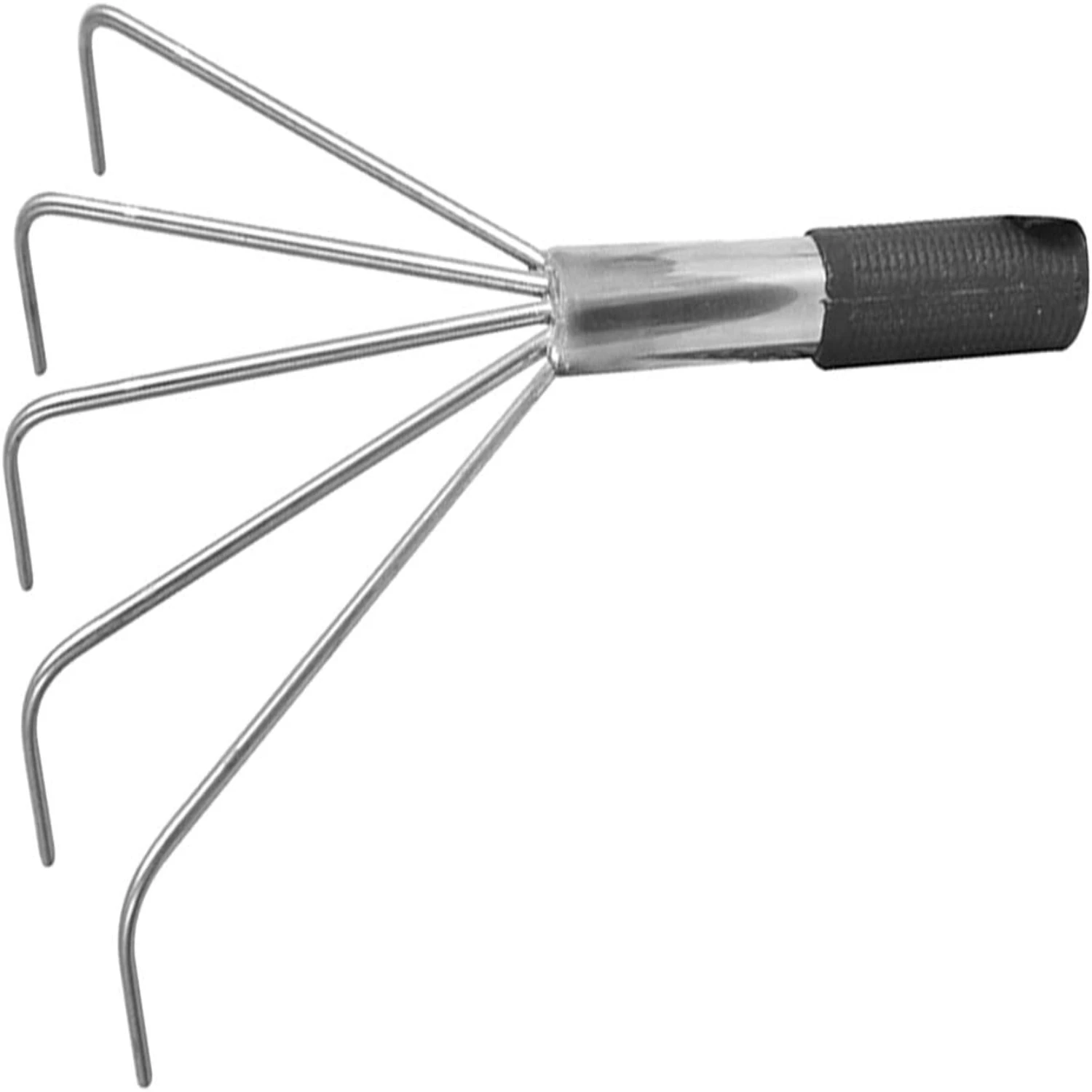 

Sturdy and Comfortable Small Gardening Hand Rake Made of Stainless Steel, Perfect for Yard Cleaning, Features a 17cm Comfort Han