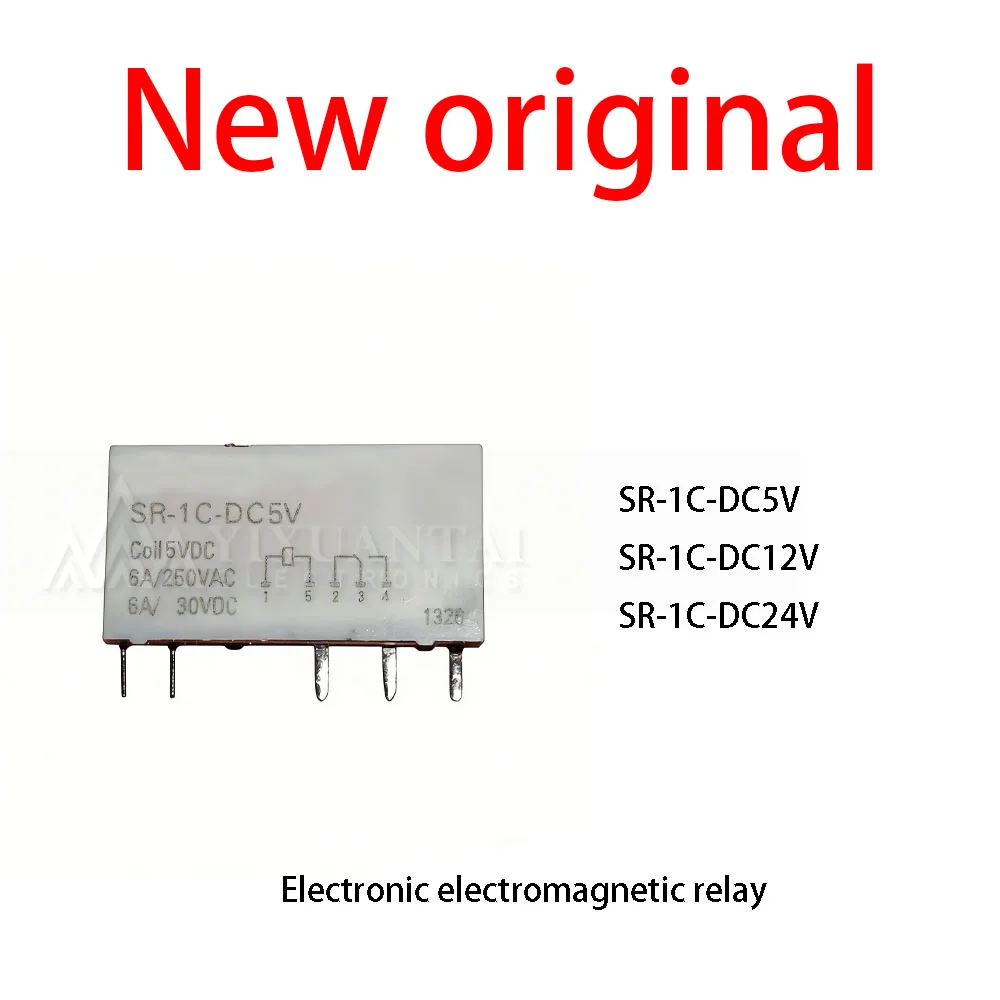 

10Pcs/Lot New original SR-1C-DC5V SR-1C-DC12V SR-1C-DC24V Electronic electromagnetic relay