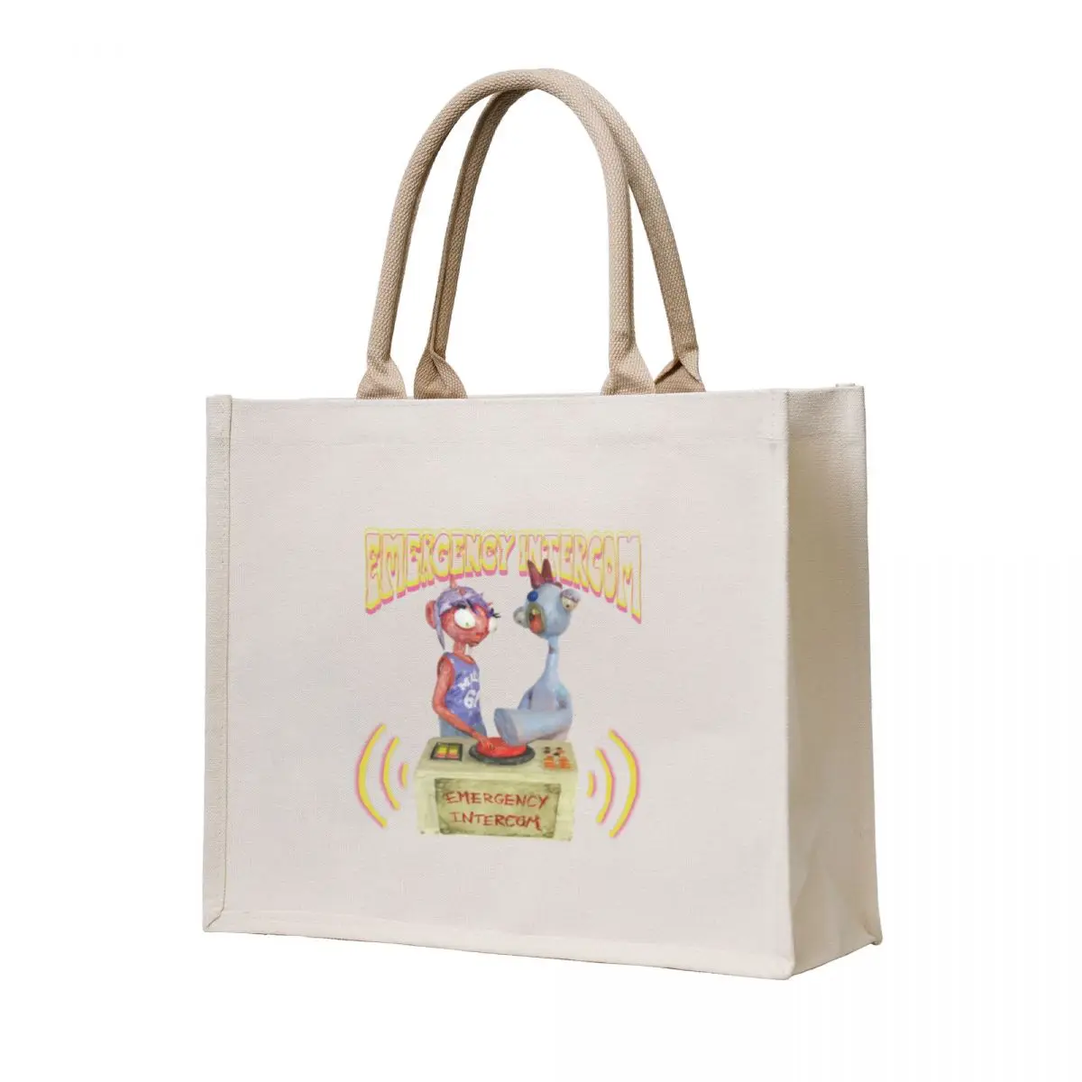 

EMERGENCY INTERCOM (2) Tote Bag Canvas bag for women university shopper bag tote custom