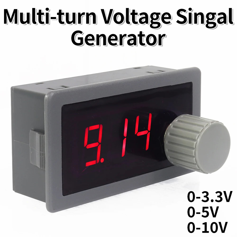 

High Precision Analog Voltage Signal Generator Simulation Transmitter Multi-turn Potentiometer Adjustable 0-3.3V 0-5V 0-10V