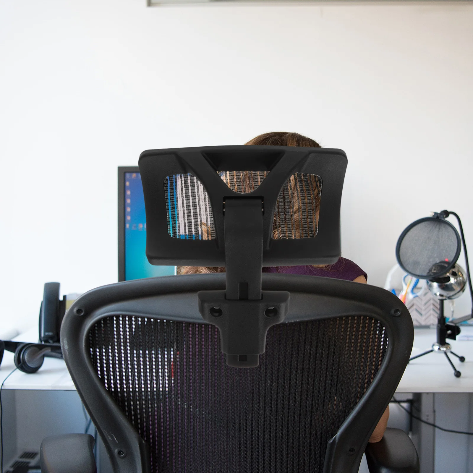 

1Set Office Chair Headrest Adjustable Height and Swivel Comfortable Neck Support Computer Chair Head Pillow for Home Office Use