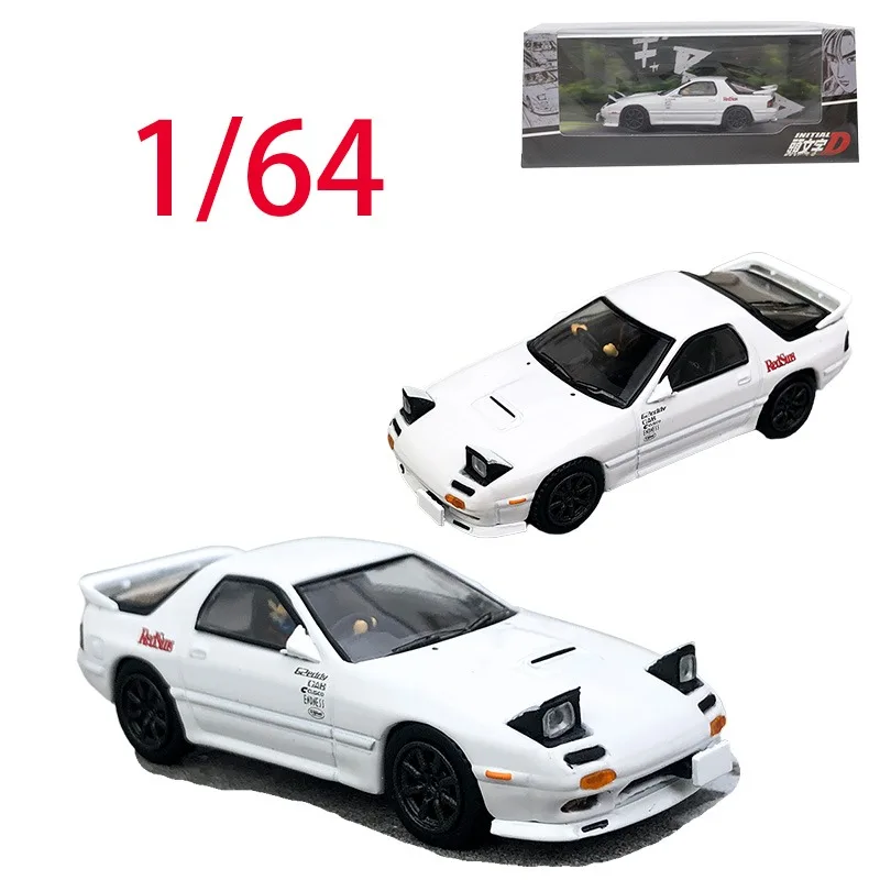

Hobby Japan Diecast масштаб 1/64 Mazda модель автомобиля из сплава Mazda Initial D RX7 FC3S игровые транспортные средства игрушки для мальчиков оригинальная коробка