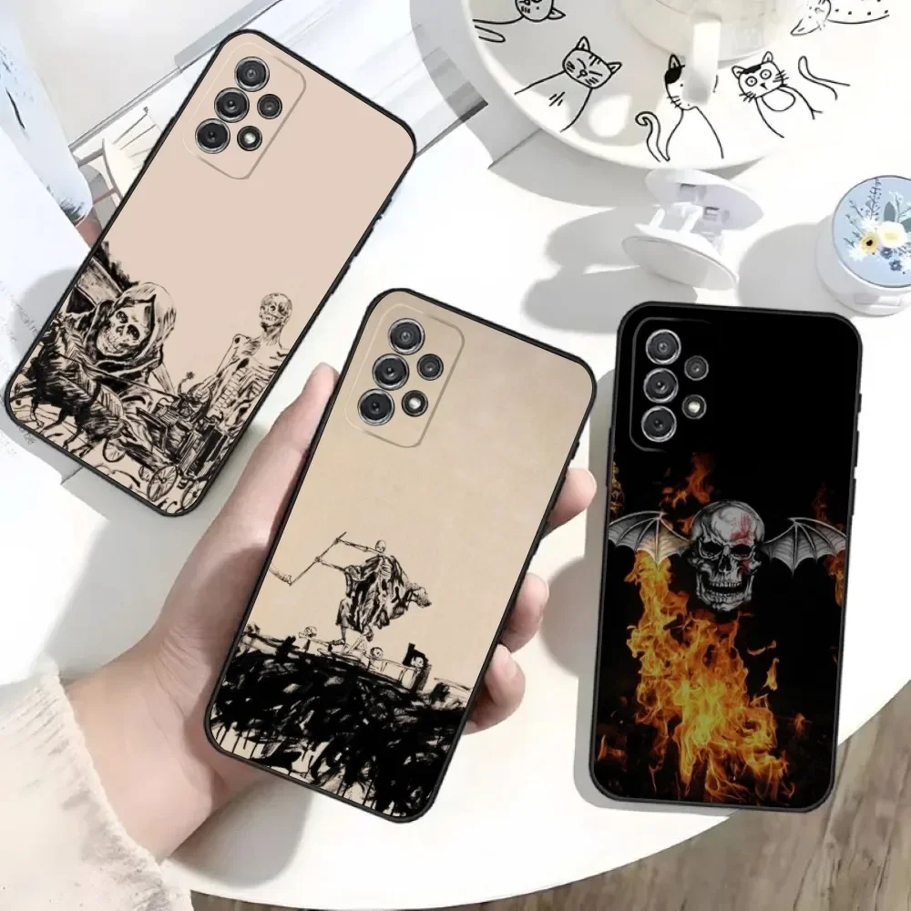 

A-Avenged Sevenfold Phone Case For Samsung S25,S24,S21,S22,S23,S30,Ultra,S20,Plus,Fe,Lite,Note,10 Black Soft Shell
