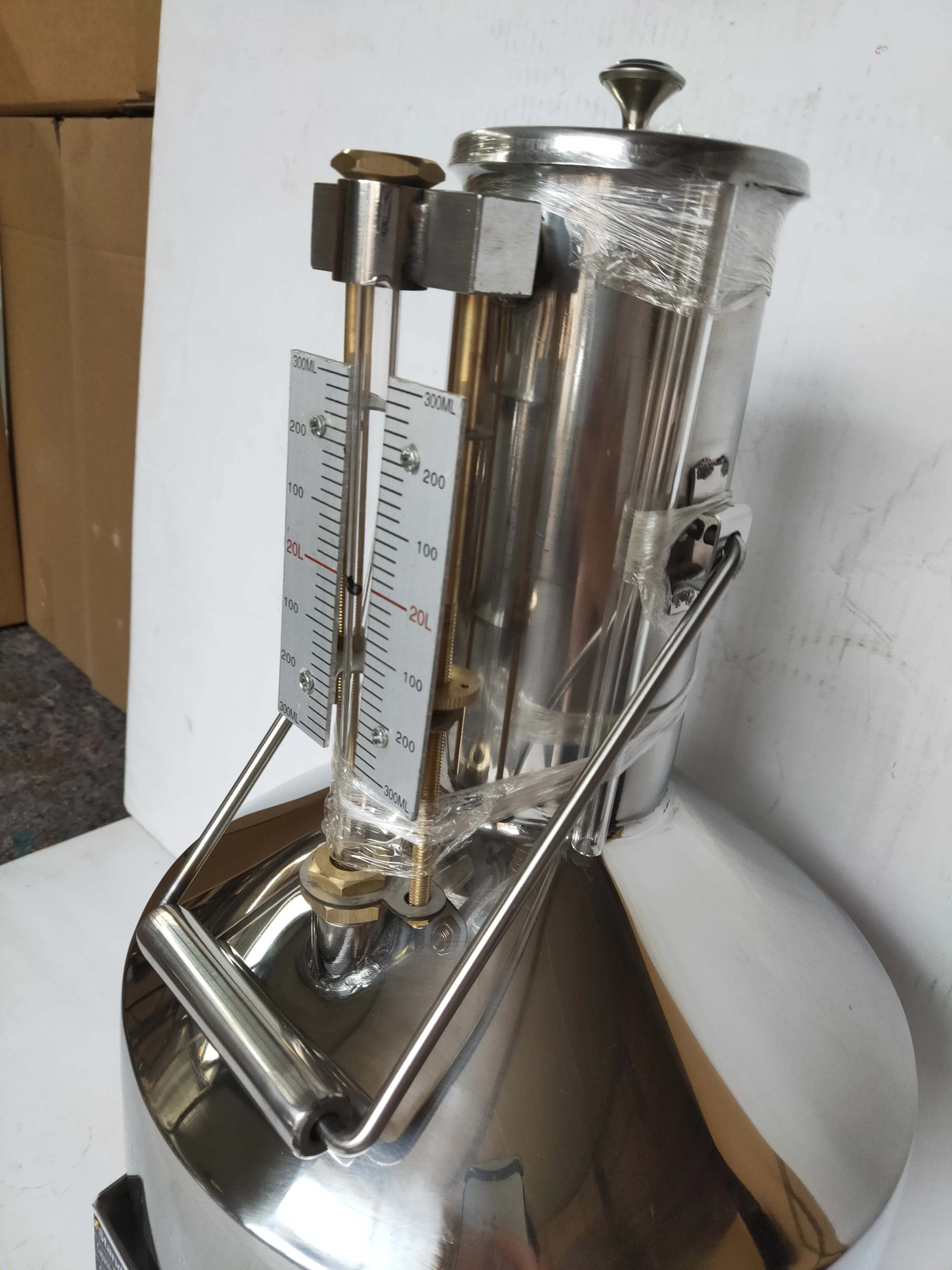 20L High Quality  Stainless Steel 304 American Stype Calibration Measure Can Prover Tank