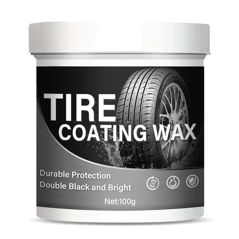 

100g Car Tire Brightener And Plating Cream Shiny Tire Maintenance Polishing Auto Tire Retreading And Film Plating Cream