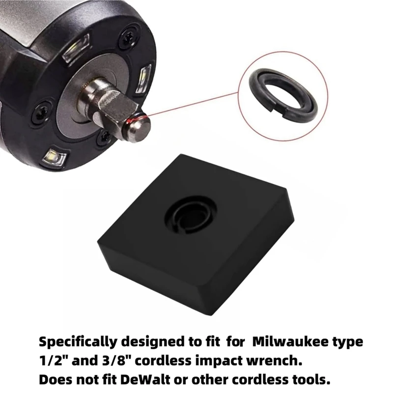 

(6+6Sets) 1/2In And 3/8In Impact Retaining Ring Clip Friction Ring With O-Ring For Electric/Pneumatic Type Impact Wrench