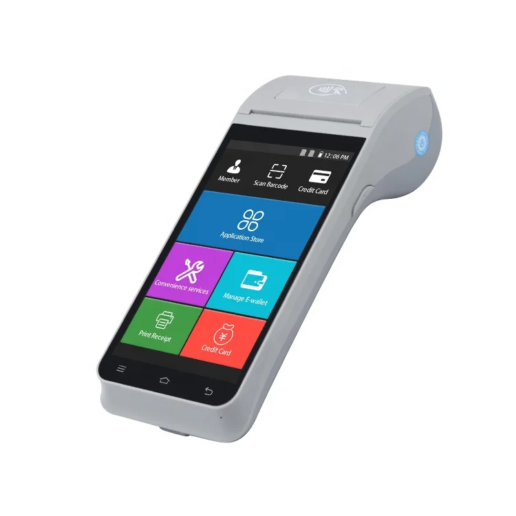 ZCS Z91 4G Mobile Android POS Printer Portable Smart POS With Built-in Printer For Lottery And Ticketing