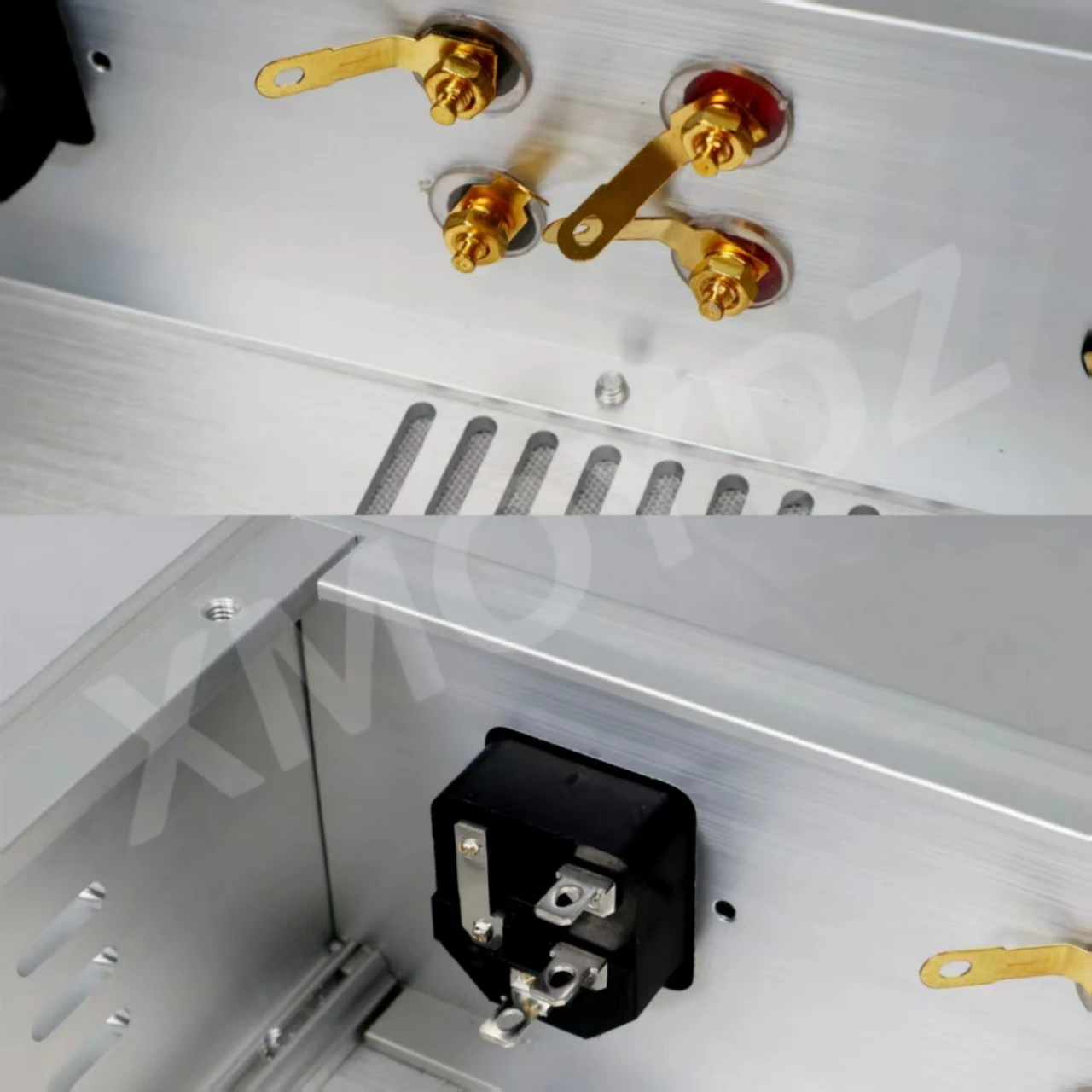 All Aluminum Alloy Amplifier Chassis 2608 with Built-in Dual VU Meters DIY HiFi Preamp Headphone Power Amp Audio Enclosure Case - view 5