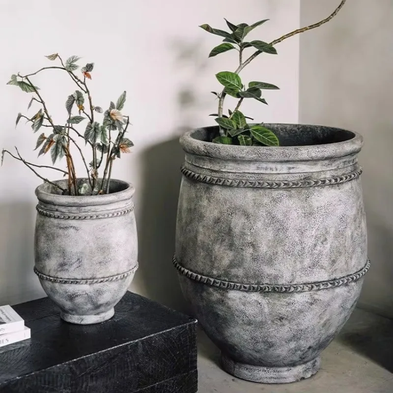 Glass fiber concrete cement seeder mold concrete plastic flower pot mold