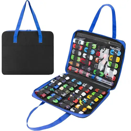 Bolsa de almacenamiento portátil para coche de juguete para niños, contenedor de transporte de gran capacidad, organizador de juguetes para niños