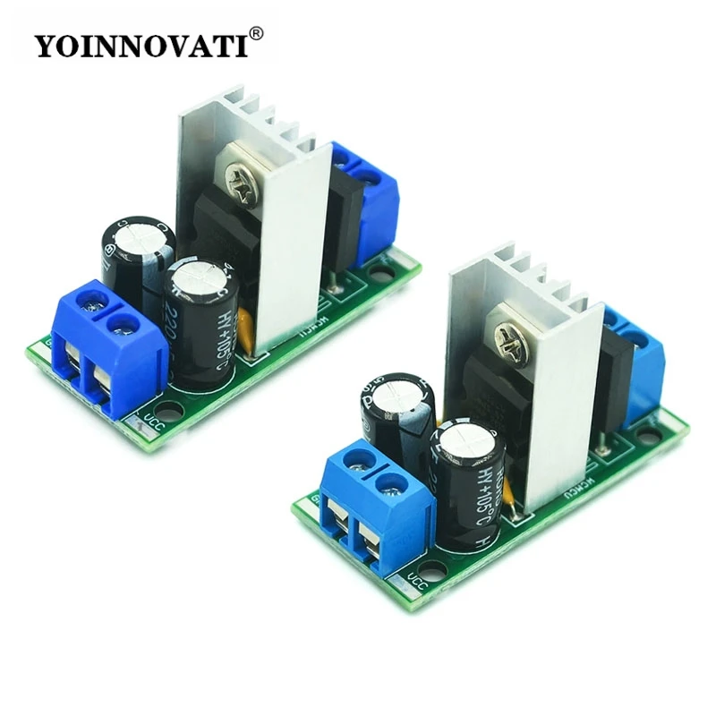 L7805 LM7812 Three-terminal Regulator Power Supply Module Rectifier Filter Power Converter 3A Rectifier Bridge 5V 12V Stabilizer