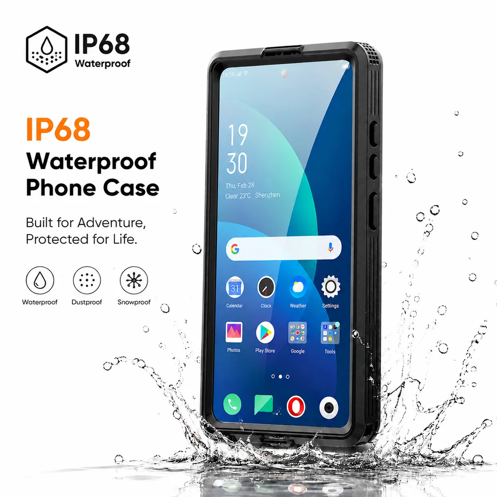 IP68 Wasserdichte Handyhülle für iPhone-Serie, mit Schwimmring, berührungsempfindlich, geeignet für iPhone 18 Pro Max/17/16 – Detail 7