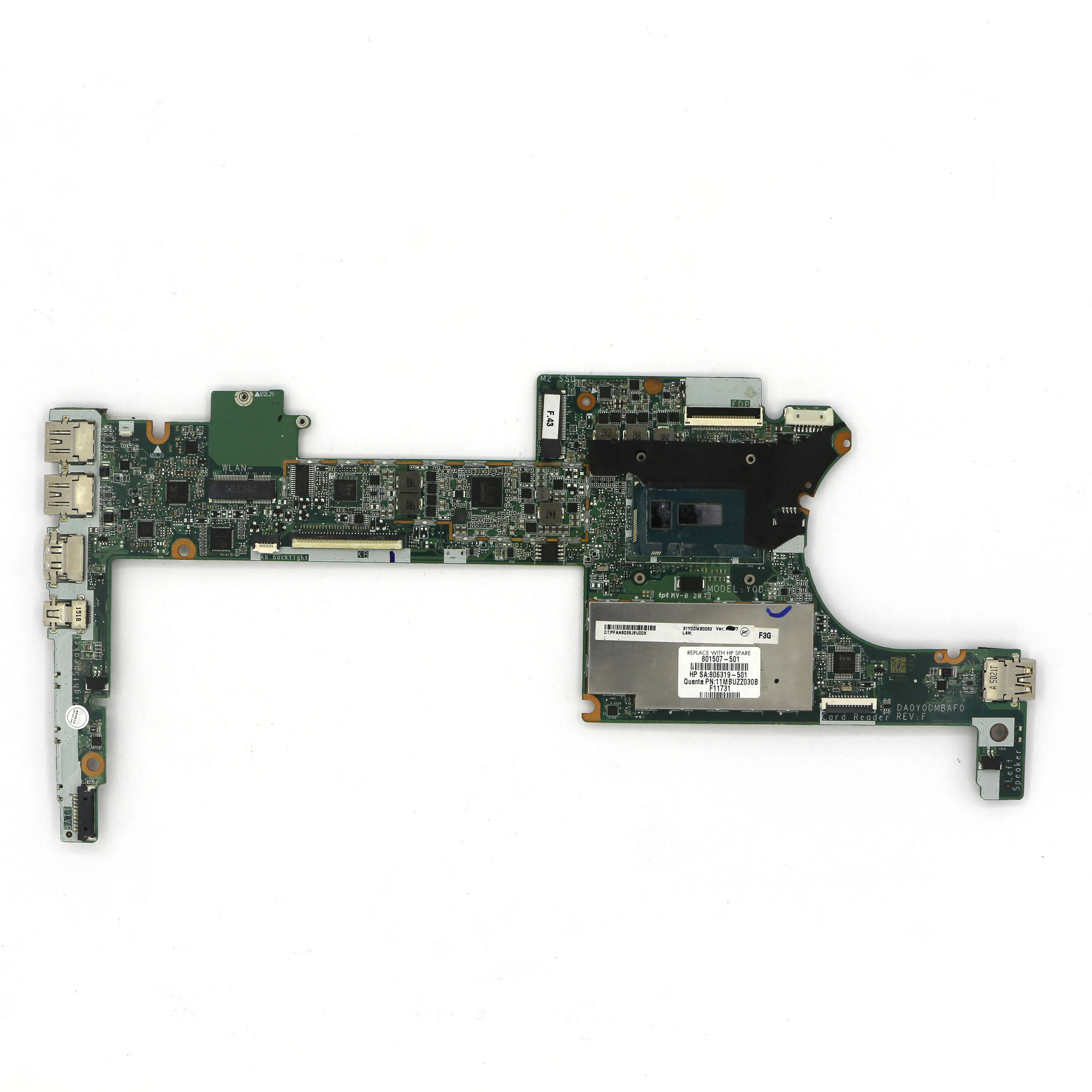 

801507-501 uma Motherboard DA0Y0DMBAF0 w/I5-5200U 4GB RAM for HP SPECTRE 13-40 13T-40