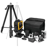 Multifunctional 4D 16 Green Lines Laser Level 3° Self-leveling Machine Lithium Battery Leveling Tool with Tripod Stand