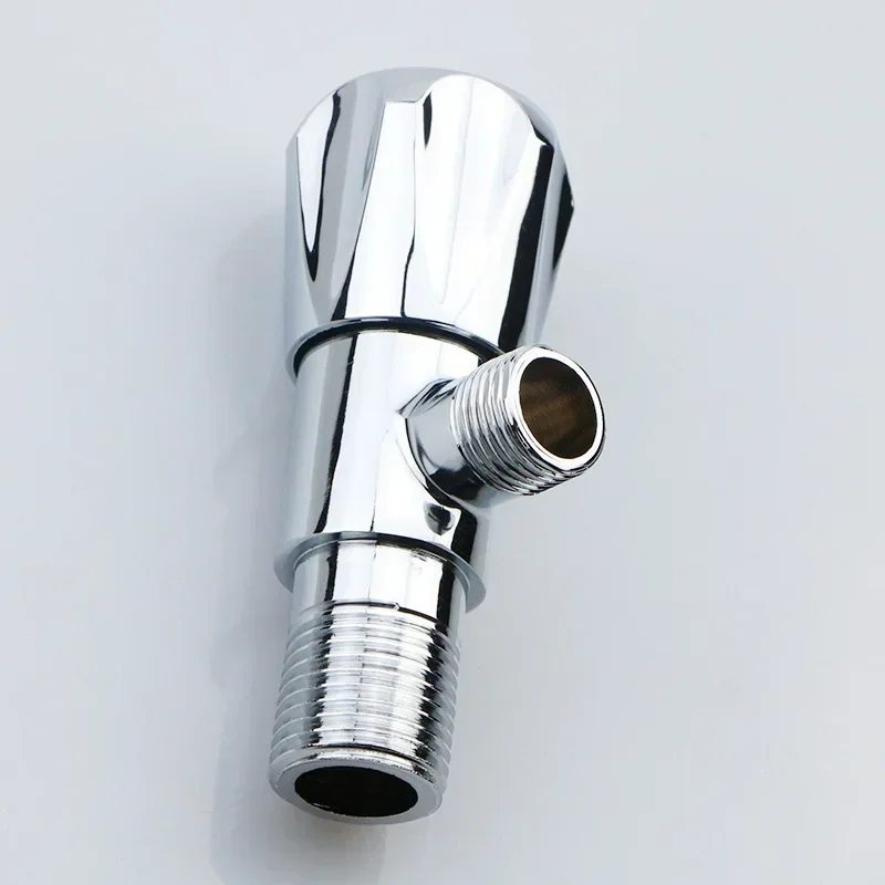 1PC 304 brass triangle valve 1/2 'public bathroom corner shut-off valve chrome plated water filling valve kitchen toilet