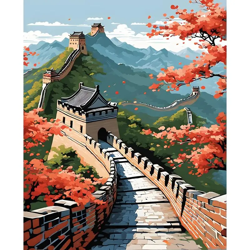Great Wall of China painting by numbers kit