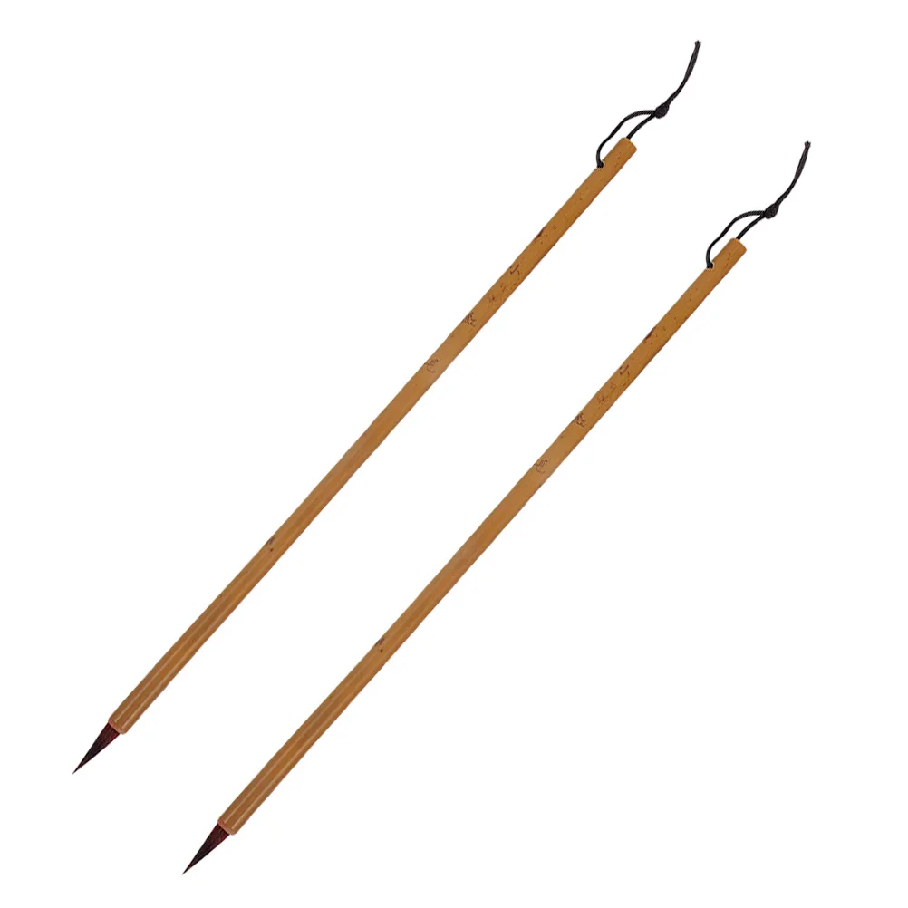 2 قطعة فرش الخط الصيني المحمولة السلس مصقول الكتابة القلم للمبتدئين لوازم الفن التقليدية فرشاة الخط #1