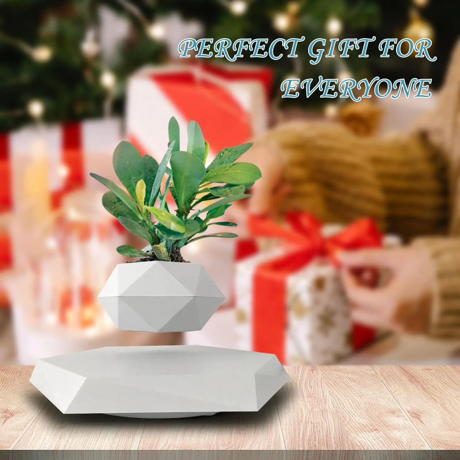 NEW Levitating Air Bonsai Pot Rotation Planters Magnetic Levitation Flower Floating Pot Potted Plant For Desk Decor Gift