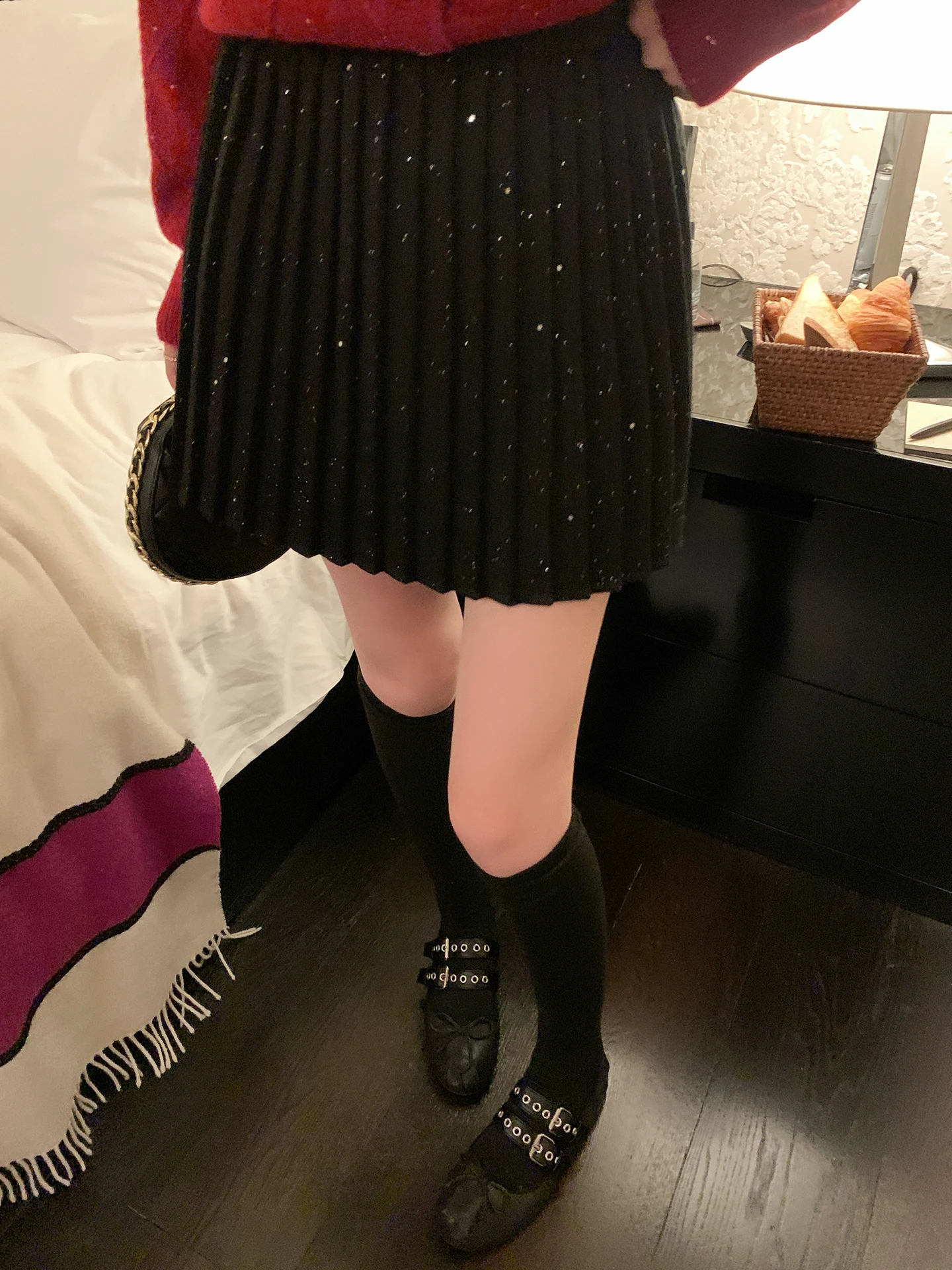 

Шерстяная юбка Chen DaYu Berkeley с высокой талией, приталенная, А-силуэт, плиссированная, женская, осенне-зимняя, модная, для офиса, короткая юбка