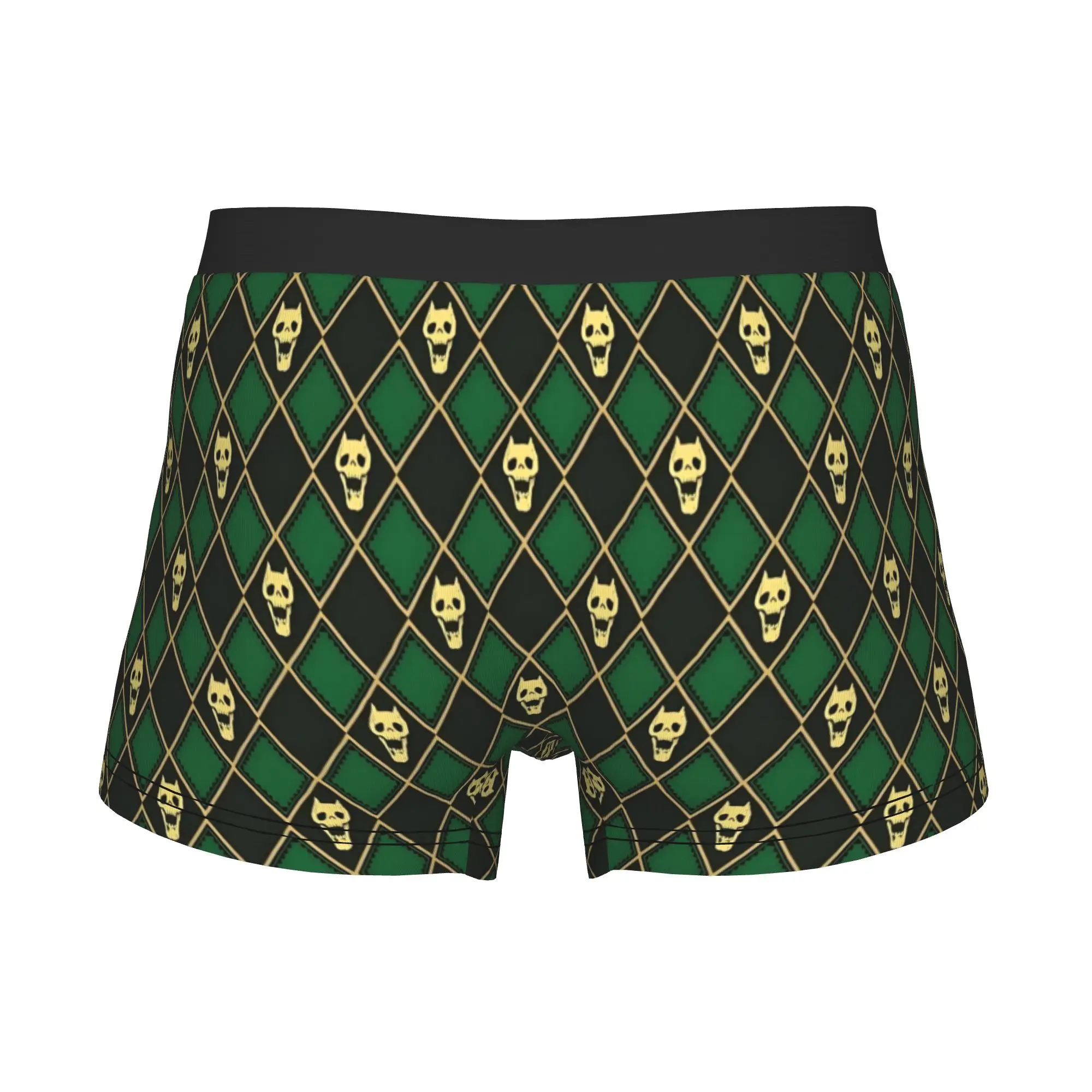 Yoshikage Kira Green Boxers Shorts Mens JoJos Bizarre Adventure Briefs Underwear Funny Underpants