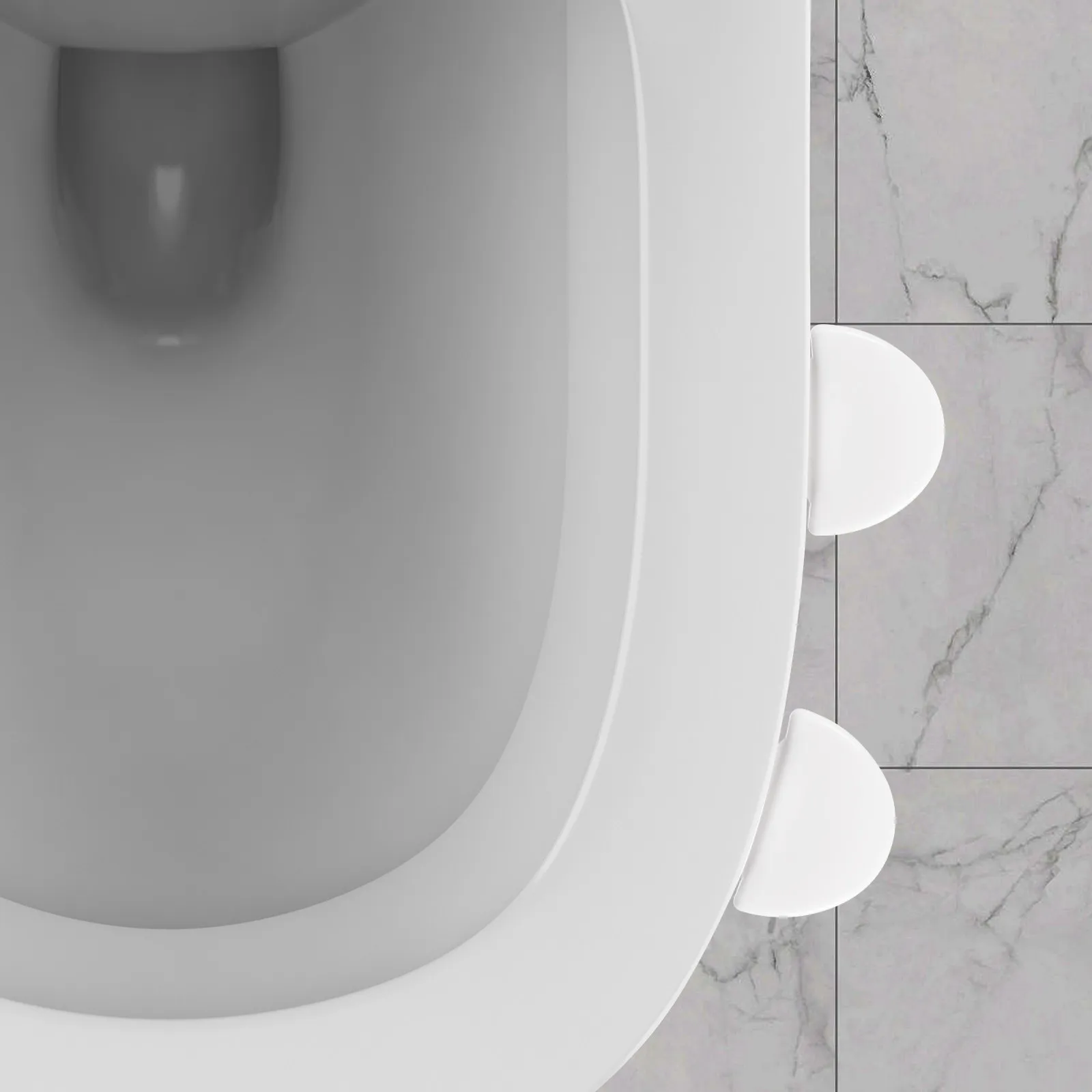 

Комплект из 2-х подъемников для сиденья унитаза, самоклеящиеся, для легкого открывания крышки, аксессуар для ванной комнаты, сменные детали