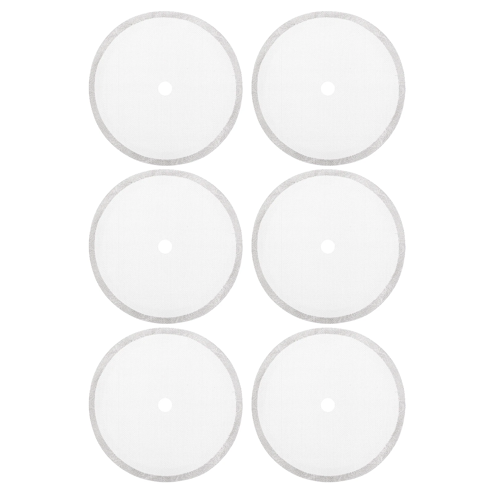 

6Pcs Coffee Filter Mesh Stainless Steel Press Coffee Maker Replacement Reusable Parts Espresso Screen Filter Pot Accessories