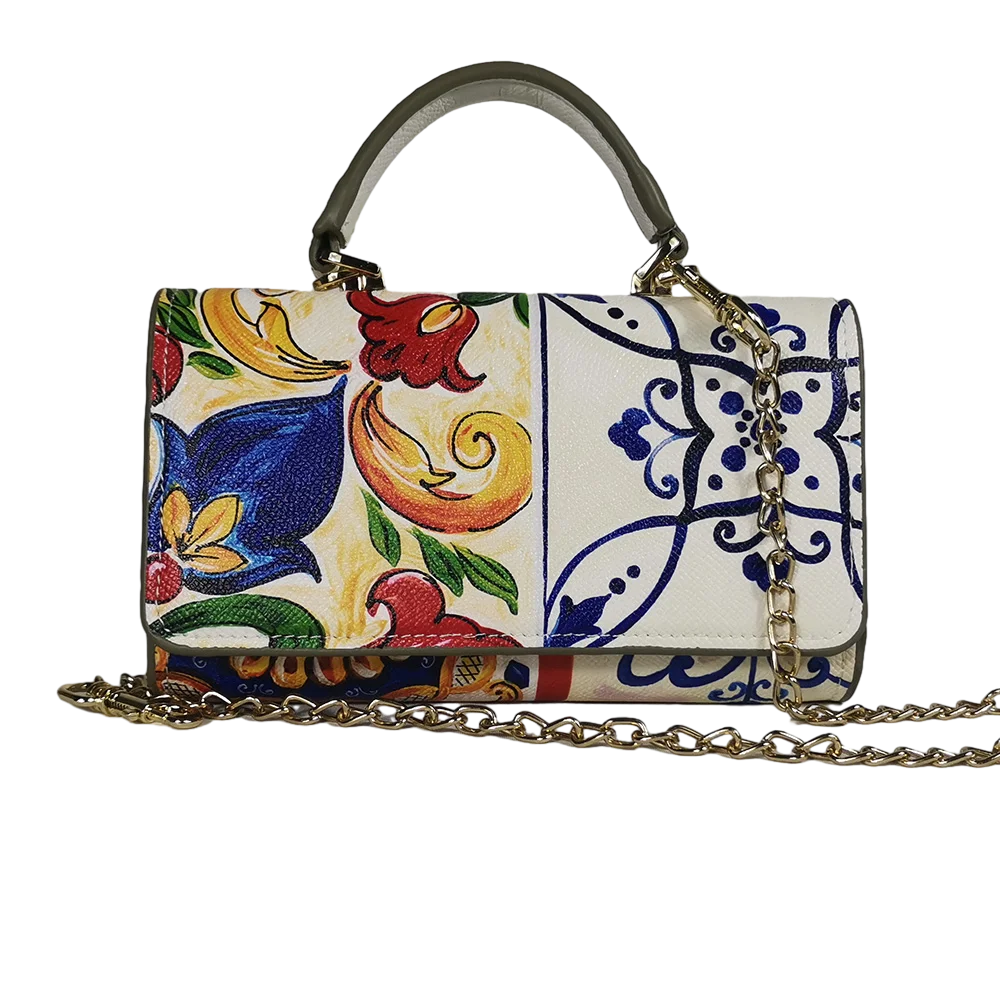 Handbag mobile phone bag messenger bag square portable messenger bag chain mini pattern diamond